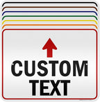 Custom Arrow Directional Sign, 18x24 Inches, 3M EGP Reflective, Rust Free .080 Aluminum, Fade Resistant, Made in USA by My Sign Center