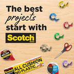 Scotch Magic Tape, Invisible, Repair Christmas Cards and Use as Holiday Gift Wrap Supplies for Christmas, 6 Tape Rolls with Dispensers