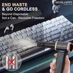 SAILHAPI Electric Air Duster, 300000RPM High-Speed Cordless Blower for Barber with Variable Speed & Brushless Motor, Portable Mini Blower for Keyboard, PC, Computer, Replaces Canned Air, Gifts for Men