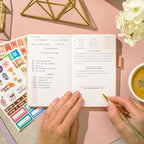 Clever Fox Self-Care Journal Pocket – Daily Reflection Notebook – Mental Health & Personal Development Planner, Meditation & Mood Log (Light Pink)