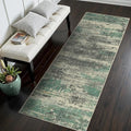 GENIMO Runners for Hallways, 2x6 Washable Runner Rug Non-Slip, Long Runner Rugs with Rubber Backing, Low Pile Lightweight Rugs for Kitchen, Bedroom, Bathroom, Entryway, Sage Green