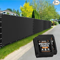 Xpose Safety Privacy Fence Screen 5’ x 50’ (2 Pack) – Heavy Duty Black Mesh with 90% Visibility Block, UV Protection – Includes Cable Ties – for Garden, Yard, Nursery, Kennel, Dog Run, Greenhouse