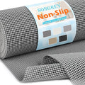Songrey Non-Adhesive Drawer and Shelf Liner, Non Slip Cabinet Liners, Protect Kitchen Cupboard, Bathroom Drawers, Breathable, Thick Strong Grip mat (20IN x 10FT, Dark Gray)