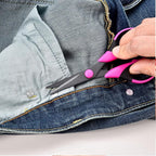Zicolu Craft Scissors Set, Sharp Scissors All Purpose Heavy Duty, Teflon Non-stick Titanium Coated, Ergonomic Grip, Ideal for Sewing Fabric DIY&Arts Scrapbook School Office Supplies, 9.3''/8.5''/5.6"