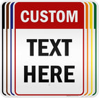 Custom Sign, Custom Sign for Business, Indoor/Outdoor use. 18x24 Inches, 3M EGP Reflective, Rust Free .080 Aluminum, Fade Resistant, Made in USA by My Sign Center (Header)