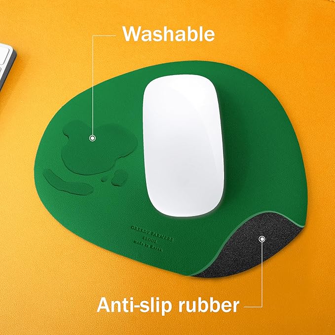 GREEDY FARMERS Mouse pad, Non-Slip Washable Waterproof Computer Mouse pad (Forest Green)