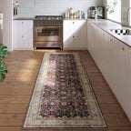 Rugcomf Runner Rug for Hallways Kitchen Rug Non Slip 2'x 6' Washable Rugs with Rubber Backing Soft Carpet for Hallways, Kitchen, Laundry, Bedroom, Bathroom (Dark Espresso)