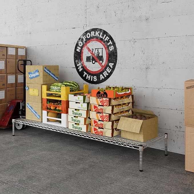 Regal Altair 21" Deep x 72" Wide x 8" Height Wire Shelving Kit | 1-Tier | NSF Commercial Storage Rack Unit