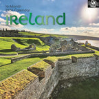 The Gifted Stationery 2026 Square Wall Calendar, Ireland, 16-Month Passport Collection Theme Hanging Calendar with 180 Reminder Stickers, Month Planner for Home, or Creative Spaces, 12x12 In