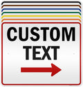 Custom Arrow,Custom Directional Sign, Right Arrow, 24x30 Inches, 3M EGP Reflective, Rust Free .080 Aluminum, Fade Resistant, Made in USA by My Sign Center