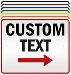 Custom Arrow,Custom Directional Sign, Right Arrow, 24x30 Inches, 3M EGP Reflective, Rust Free .080 Aluminum, Fade Resistant, Made in USA by My Sign Center
