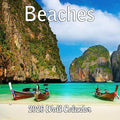 2026 Beaches Monthly Wall Calendar | Tropical Beaches Travel Calendar 2025-2026