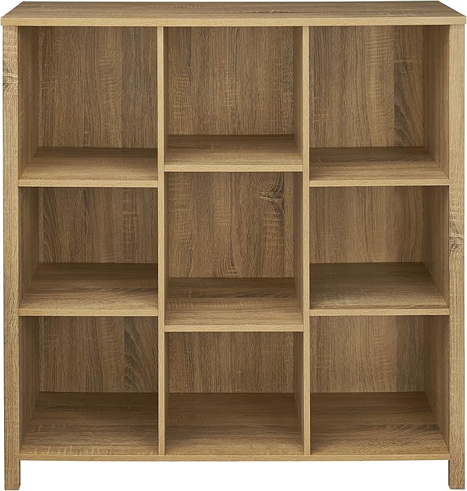ClosetMaid 9-Cube Premium Adjustable Storage Organizer, Weathered Oak