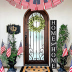 Home Sweet Home Sign for Front Door, Wood Rustic Front Porch Décor, Farmhouse Porch Sign Decorations, Outdoor Signs for Porch, Indoor Outdoor Decorations, Vertical 6ft (Black)