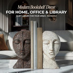 Heavy Duty Book Ends for Shelves - Book Ends for Heavy Books, Book Stopper for Shelves, Bookends for Shelves, Book Ends Unique, Bookends Decorative, Aesthetic Bookshelf Decor, The Tranquil Faces