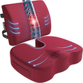 FORTEM Seat Cushion, Office Chair Cushion, Lumbar Support Pillow for Office Chair, Memory Foam Sciatica Coccyx Tailbone Pressure Pain Relief, Car Sitting Pad, Washable Non Slip, XL