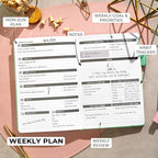 Clever Fox Planner – Undated Weekly & Monthly Planner for Productivity, Time Management & Goals – Organizer Journal – A5 (Mint Green)