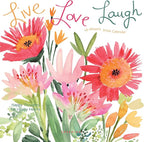 Graphique 2026 Live Love Laugh Mini Wall Calendar | 7” x 7” | Thick Paper | Home & Office Organizer | Large Monthly Grid | 3 Languages & Marked Holidays | 4 Month Preview Page for 2027