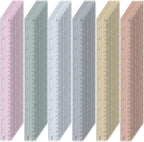 ForraFun 120 Pcs 12 Inch Plastic Ruler Bulk Colorful Transparent Ruler with Imperial and Metric Scales for Back School Office Supplies Home Tool Operation Measuring Drawing(Morandi Color)