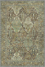 GENIMO Area Rug 2x3 Doormat, Machine Washable Low Pile Rugs, Small Retro Chenille Entryway Mat for Entrance, Hallway, Kitchen and Corridor, Bronze Olive