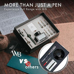 Wordsworth & Black Calligraphy Pen Gift Set, Includes Bottle, 6 Cartridges, Refill Converter, 6 Replacement Nibs, Premium Package, Journaling, Smooth Writing Pens [Green Chrome]