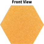 Fwpelt 12'' Medium Hexagon Cork-Bulletin Board Tiles Frameless 10 Pack Adhesive Removable Felt Corkboard Decorative Prayer-Vision Board for Home-Office Wall Decor, Hex Tack Pinboard with 30 Pushpins