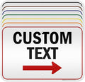 Custom Arrow Directional Sign by My Sign Center - Right Arrow, 12x18 Inches, 3M EGP Reflective, Rust Free .063 Aluminum, Fade Resistant, Made in USA