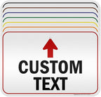 Custom Arrow Directional Sign, 12x18 Inches, 3M EGP Reflective, Rust Free .063 Aluminum, Fade Resistant, Made in USA by My Sign Center
