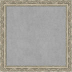 Amanti Art Silver Framed Magnetic Board 28x28 Medium Vision Board for use with Magnets, 100% Metal Sheet to Display Items as Office Decor or for Home Organization in mudroom, Kitchen or Kids Room