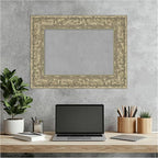 Amanti Art Silver Framed Magnetic Board 19x25 Small Vision Board for use with Magnets, 100% Metal Sheet to Display Items as Office Decor or for Home Organization in mudroom, Kitchen or Kids Room