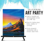 U.S. Art Supply 20" Black Wood Tabletop Easel (2 Pack) - Adjustable A-Frame Canvas Stand for Painting Party & Signs - Table Top Easel for Painting, Canvas Holder, Crafts, Photos, Pictures
