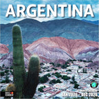 RED EMBER Argentina 2026 Wall Calendar 12 Month | 12" x 24" Open | Thick & Sturdy Paper | Holiday Gift | Travel Calendar 2026