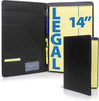 Legal Size Padfolio 8.5 x 14 Inch Portfolio Folder for Legal Pad, Professional Padfolio for Job Interviews, Business Meetings, and Attorneys (3 Pack)