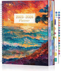 CAGIE Planner 2025-2026 Monthly: 12 Months July 2025 - June 2026 Calendar Daily Weekly Yearly Agenda 8.5" x 11" Large Academic Spiral Planners for Women with Tabs Stickers, Sunset