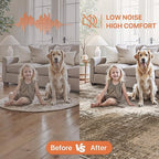 GENIMO Washable Area Rugs for Living Room, 8x10 Vintage Non Slip Rugs, Low Pile Lightweight Soft Print Rug for Bedroom, Dining Room, Home Office, Faded Brown