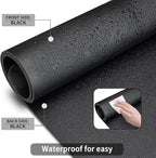 KINGFOM Desk Pad Office Desktop Protecter, PU Leather Desk Mat Blotters Organizer with Comfortable Writing Surface (35.4" x 16.9", Black)