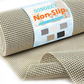 Songrey Non-Adhesive Drawer and Shelf Liner, Non Slip Cabinet Liners, Protect Kitchen Cupboard, Bathroom Drawers, Breathable, Thick Strong Grip mat (20IN x 20FT, Beige)