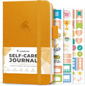 Clever Fox Self-Care Journal Pocket – Daily Reflection Notebook – Mental Health & Personal Development Planner, Meditation & Mood Log (Amber Yellow)