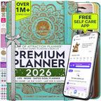 Law of Attraction Planner 2026 Deluxe with Productivity App | Weekly & Monthly Goal-Setting Planner, Life & Gratitude Journal | Include Foldable Vision Board, Gift Box & Stickers