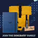 Dingbats* - Wildlife Squared Extra Large A4 Notebook - PU Leather Hardcover Journal for Work, Writing - Pocket, Elastic Closure, Pen Holder, Bookmark