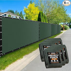 Xpose Safety Privacy Fence Screen 6’ x 50’ (6 Pack) – Heavy Duty Green Mesh with 90% Visibility Block, UV Protection – for Garden, Yard, Nursery, Kennel, Dog Run, Greenhouse