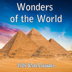 2026 Wonders of the World Landscapes Monthly Wall Calendar | Travel Calendar 2025-2026