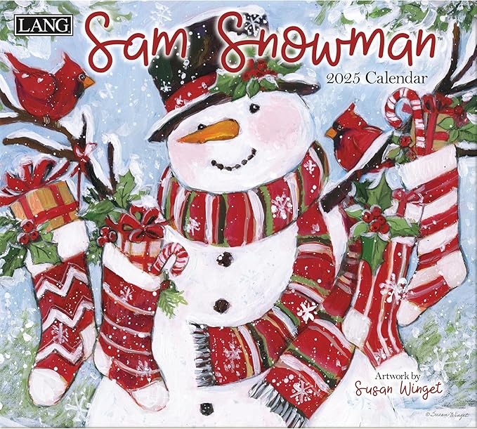 LANG Sam Snowman 2025 Wall Calendar (25991001939)