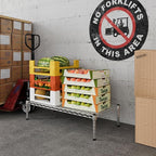 Regal Altair 18" Deep x 36" Wide x 8" Height 1-Tier Wire Shelving Kit | NSF Commercial Storage Rack Unit