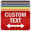 Custom Arrow,Custom Directional Sign, Two way Arrow,12x18 Inches, 3M EGP Reflective, Rust Free .063 Aluminum, Fade Resistant, Made in USA by My Sign Center