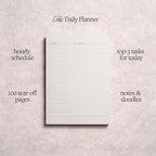Daily To-Do List Notepad – Desk Pad for Work and Study, Minimal, 8.25x5.85 Inches