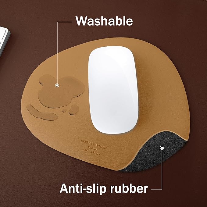 GREEDY FARMERS Mouse pad, Non-Slip Washable Waterproof Computer Mouse pad (Moroco Camel)