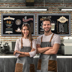 HBCY Creations Rustic Grey Wooden Magnetic Wall Chalkboard, Extra Large Size 24" x 36", Framed Decorative Chalkboard - Great for Kitchen Decor, Weddings, Restaurant Menus and More! (24" x 36")