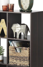 Whitmor 12 Cube Bookcase, 4 Tier Stackable MDF Bookself, Open Storage Display Organizer, Storage Cabinet for Living Room, Bedroom, Home, Office, 35.1" L x 11.7" W x 47.5" H, Espresso