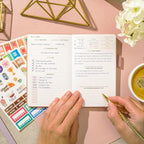 Clever Fox Self-Care Journal Pocket – Daily Reflection Notebook – Mental Health & Personal Development Planner, Meditation & Mood Log (Rose Gold)